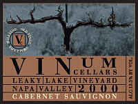 2000 Cabernet Sauvignon, Leaky Lake Vineyard